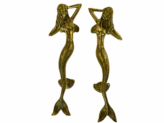 Brass Mermaid Door Pull