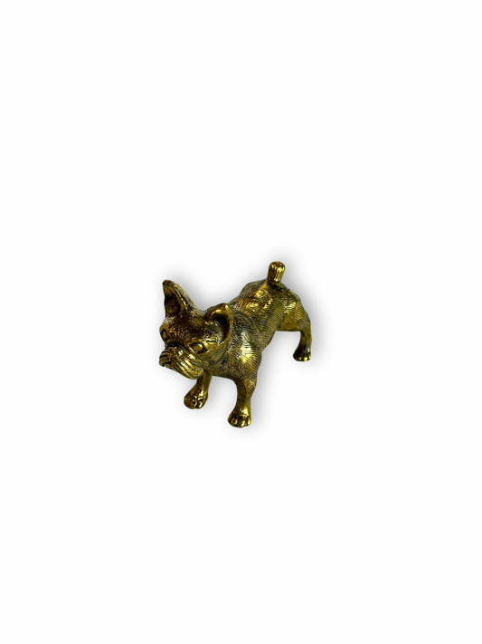 Brass French Bulldog