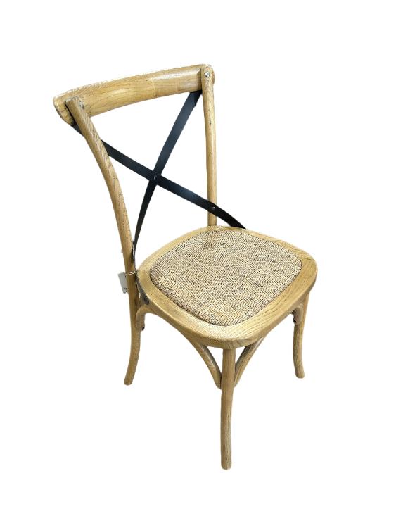 Wilson Chair Metal C/Back Rattan Base