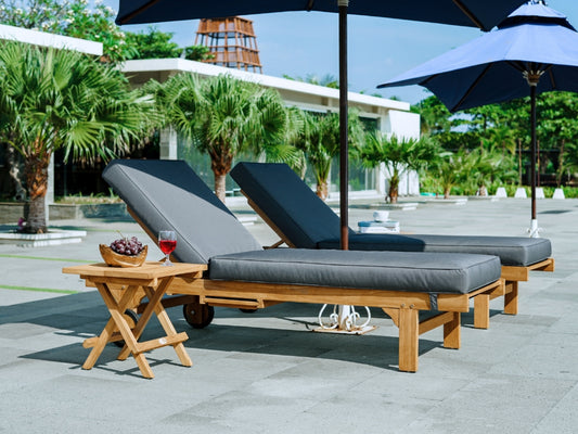 Hayman Teak Sunbed (w/Cushion)