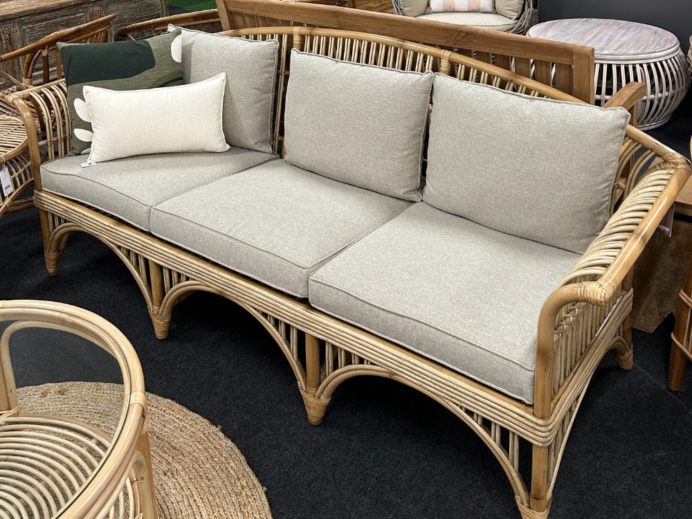 Bahama 3 Seat Cane Sofa