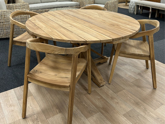 Sonoma Round Teak Dining Table