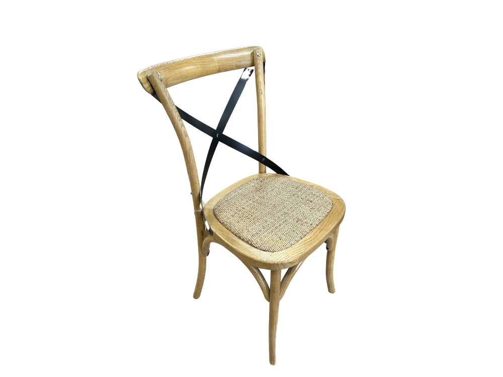 Wilson Chair Metal C/Back Rattan Base