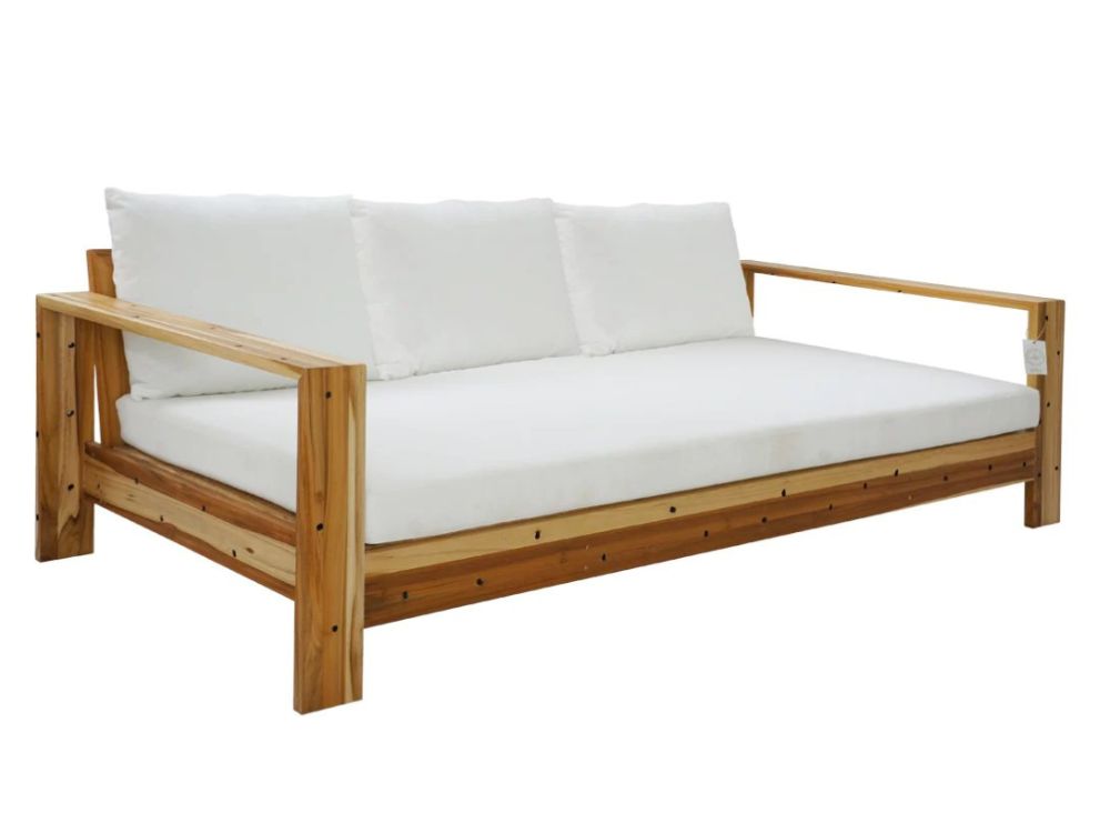 Broadbeach Teak 3 Seat Lounger