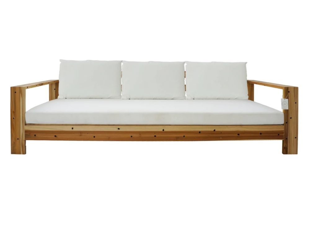 Broadbeach Teak 3 Seat Lounger