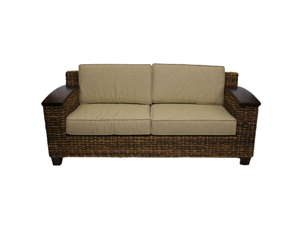 Zanzibar 2.5 Seat Sofa W/Wood