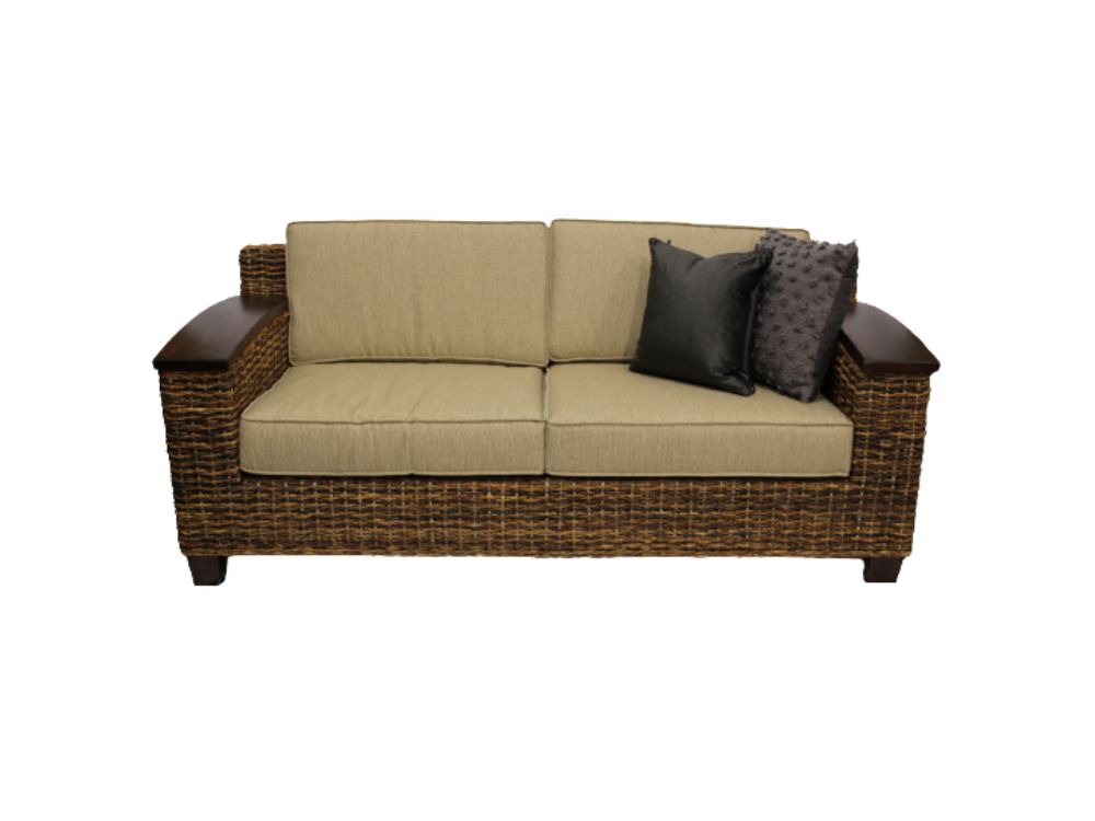 Zanzibar 2.5 Seat Sofa W/Wood